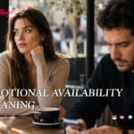A group of people sitting together emotionally disconnected, representing emotional availability meaning and emotional distance in relationships